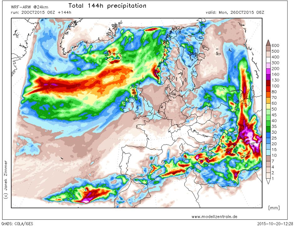 Viel Regen im Mittelmeerraum zu erwarten
