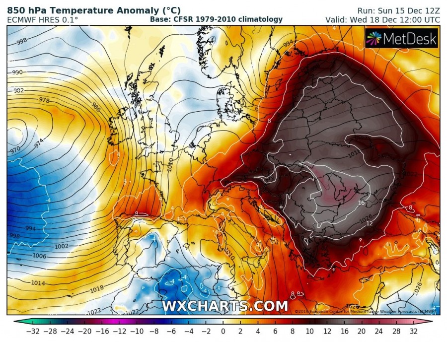 Unwetterpotential Südfrankreich