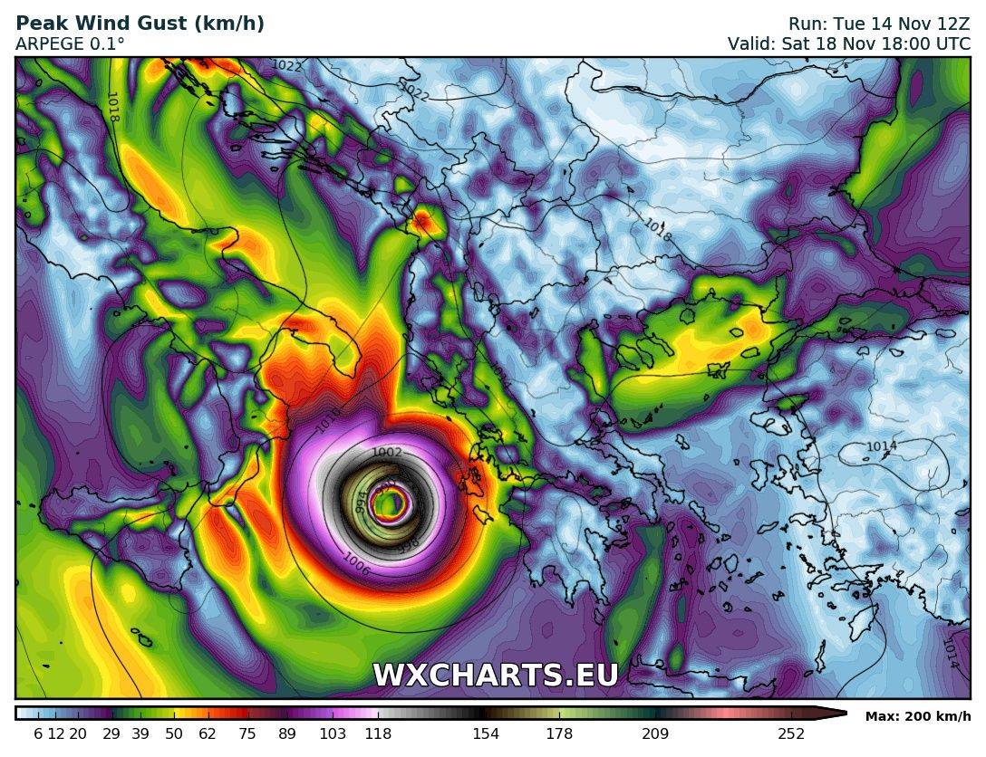 Unwetterpotential Südfrankreich