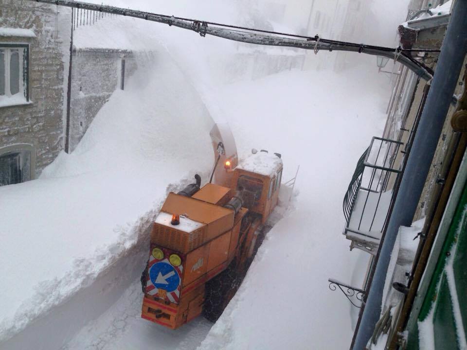 Rekordschneefall im Apennin